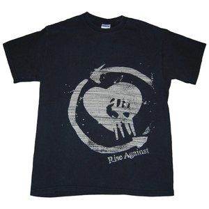 Rise Against HeartFist Concert Black Short Sleeve T-Shirt Tee Medium